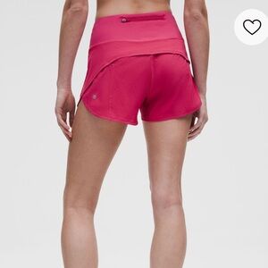Lululemon speed up 4"  Pink shorts